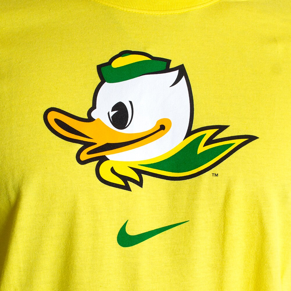 Fighting Duck, Nike, Yellow, Crew Neck, Cotton, Men, Football, 456690